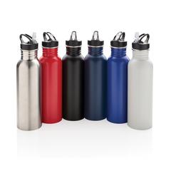 Vue Bouteille Deluxe sport en acier de couleur blanc| Krokrodeal