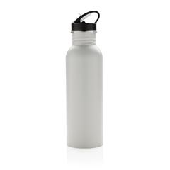 Vue Bouteille Deluxe sport en acier de couleur blanc| Krokrodeal