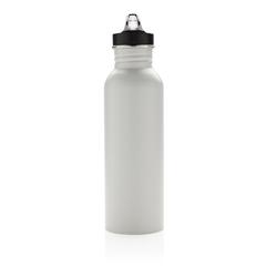 Vue Bouteille Deluxe sport en acier de couleur blanc| Krokrodeal