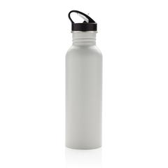 Vue Bouteille Deluxe sport en acier de couleur blanc| Krokrodeal