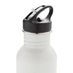 Vue Bouteille Deluxe sport en acier de couleur blanc| Krokrodeal