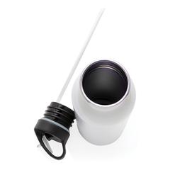 Vue Bouteille Deluxe sport en acier de couleur blanc| Krokrodeal
