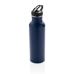 Vue Bouteille Deluxe sport en acier de couleur bleu| Krokrodeal