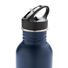 Vue Bouteille Deluxe sport en acier de couleur bleu| Krokrodeal