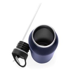 Vue Bouteille Deluxe sport en acier de couleur bleu| Krokrodeal