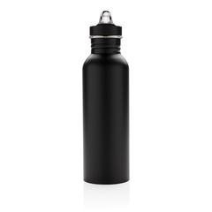 Vue Bouteille Deluxe sport en acier de couleur noir| Krokrodeal