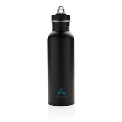 Vue Bouteille Deluxe sport en acier de couleur noir| Krokrodeal