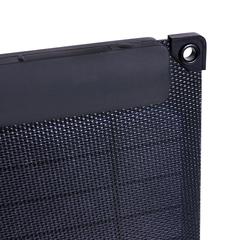Vue Panneau solaire portable en plastique recyclé 10W Solarpulse de couleur noir| Krokrodeal