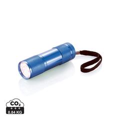 Vue Lampe aluminium Quattro de couleur bleu| Krokrodeal