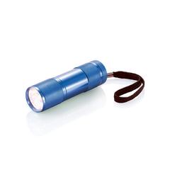 Vue Lampe aluminium Quattro de couleur bleu| Krokrodeal