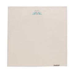 Vue Set de 4 serviettes de table Ukiyo en rcotton 180gr Aware™ de couleur blanc| Krokrodeal