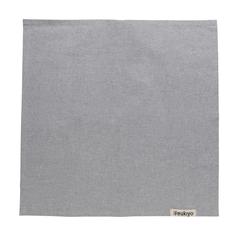 Vue Set de 4 serviettes de table Ukiyo en rcotton 180gr Aware™ de couleur gris| Krokrodeal