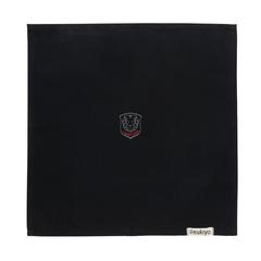 Vue Set de 4 serviettes de table Ukiyo en rcotton 180gr Aware™ de couleur noir| Krokrodeal