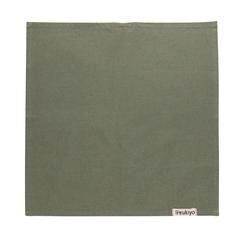Vue Set de 4 serviettes de table Ukiyo en rcotton 180gr Aware™ de couleur vert| Krokrodeal