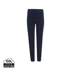 Vue Jogging en coton recyclé Iqoniq Cooper de couleur bleu| Krokrodeal