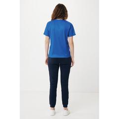 Vue Jogging en coton recyclé Iqoniq Cooper de couleur bleu| Krokrodeal