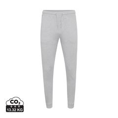 Vue Jogging en coton recyclé Iqoniq Cooper de couleur gris| Krokrodeal