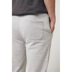 Vue Jogging en coton recyclé Iqoniq Cooper de couleur gris| Krokrodeal