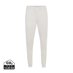 Vue Jogging en coton recyclé Iqoniq Cooper de couleur beige| Krokrodeal