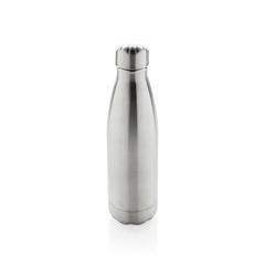 Vue Bouteille isotherme en acier de couleur gris| Krokrodeal