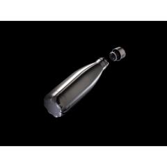 Vue Bouteille isotherme en acier de couleur gris| Krokrodeal