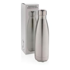Vue Bouteille isotherme en acier de couleur gris| Krokrodeal