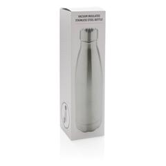 Vue Bouteille isotherme en acier de couleur gris| Krokrodeal