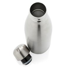 Vue Bouteille isotherme en acier de couleur gris| Krokrodeal