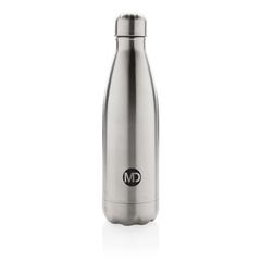 Vue Bouteille isotherme en acier de couleur gris| Krokrodeal