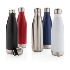Vue Bouteille isotherme en acier de couleur gris| Krokrodeal