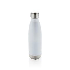 Vue Bouteille isotherme en acier de couleur blanc| Krokrodeal