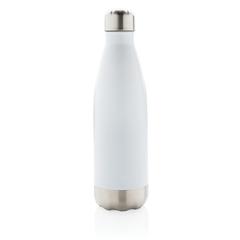 Vue Bouteille isotherme en acier de couleur blanc| Krokrodeal