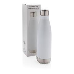 Vue Bouteille isotherme en acier de couleur blanc| Krokrodeal