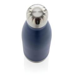 Vue Bouteille isotherme en acier de couleur bleu| Krokrodeal