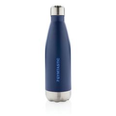 Vue Bouteille isotherme en acier de couleur bleu| Krokrodeal