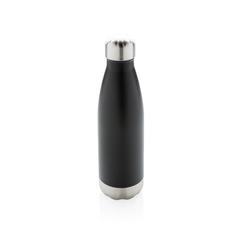 Vue Bouteille isotherme en acier de couleur noir| Krokrodeal