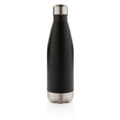 Vue Bouteille isotherme en acier de couleur noir| Krokrodeal