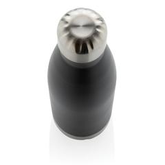 Vue Bouteille isotherme en acier de couleur noir| Krokrodeal