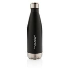 Vue Bouteille isotherme en acier de couleur noir| Krokrodeal