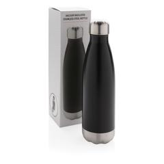 Vue Bouteille isotherme en acier de couleur noir| Krokrodeal