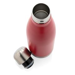 Vue Bouteille isotherme en acier de couleur rouge| Krokrodeal