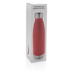 Vue Bouteille isotherme en acier de couleur rouge| Krokrodeal