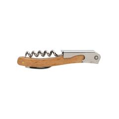 Vue Décapsuleur et tire-bouchon en bois de couleur marron| Krokrodeal