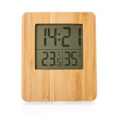 Vue Station météo en bambou de couleur blanc| Krokrodeal