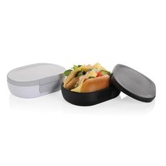 Vue Boîte à lunch 700ml en PP recyclé RCS Avira Atlas de couleur blanc| Krokrodeal