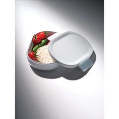 Vue Boîte à lunch 700ml en PP recyclé RCS Avira Atlas de couleur blanc| Krokrodeal