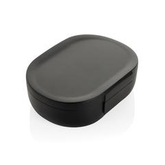 Vue Boîte à lunch 700ml en PP recyclé RCS Avira Atlas de couleur noir| Krokrodeal