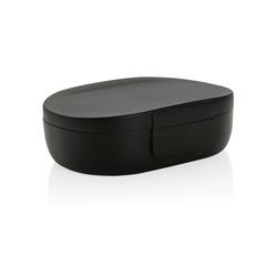 Vue Boîte à lunch 700ml en PP recyclé RCS Avira Atlas de couleur noir| Krokrodeal