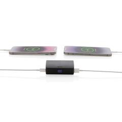Vue Powerbank 10000mAh charge rapide, plastique RCS, Flashcharge de couleur noir| Krokrodeal