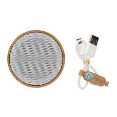 Vue Enceinte 3W en bambou et ABS RCS de couleur blanc| Krokrodeal